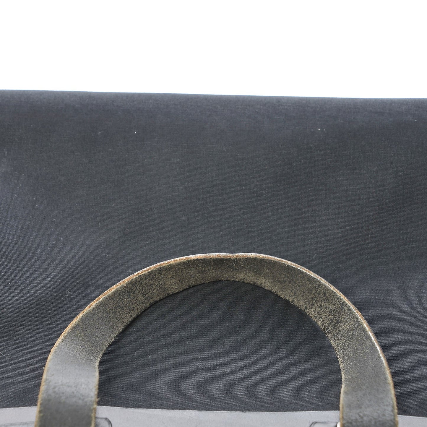 Toile Calfskin Herbag Cabas MM Black
