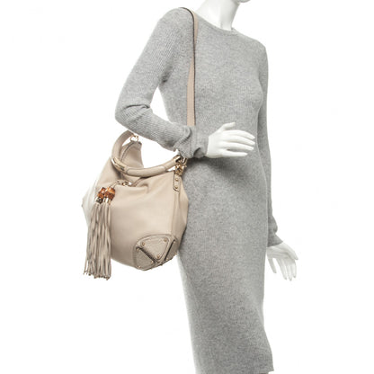 Gucci Calfskin Large Indy Top Handle Hobo Off White 2 of 7