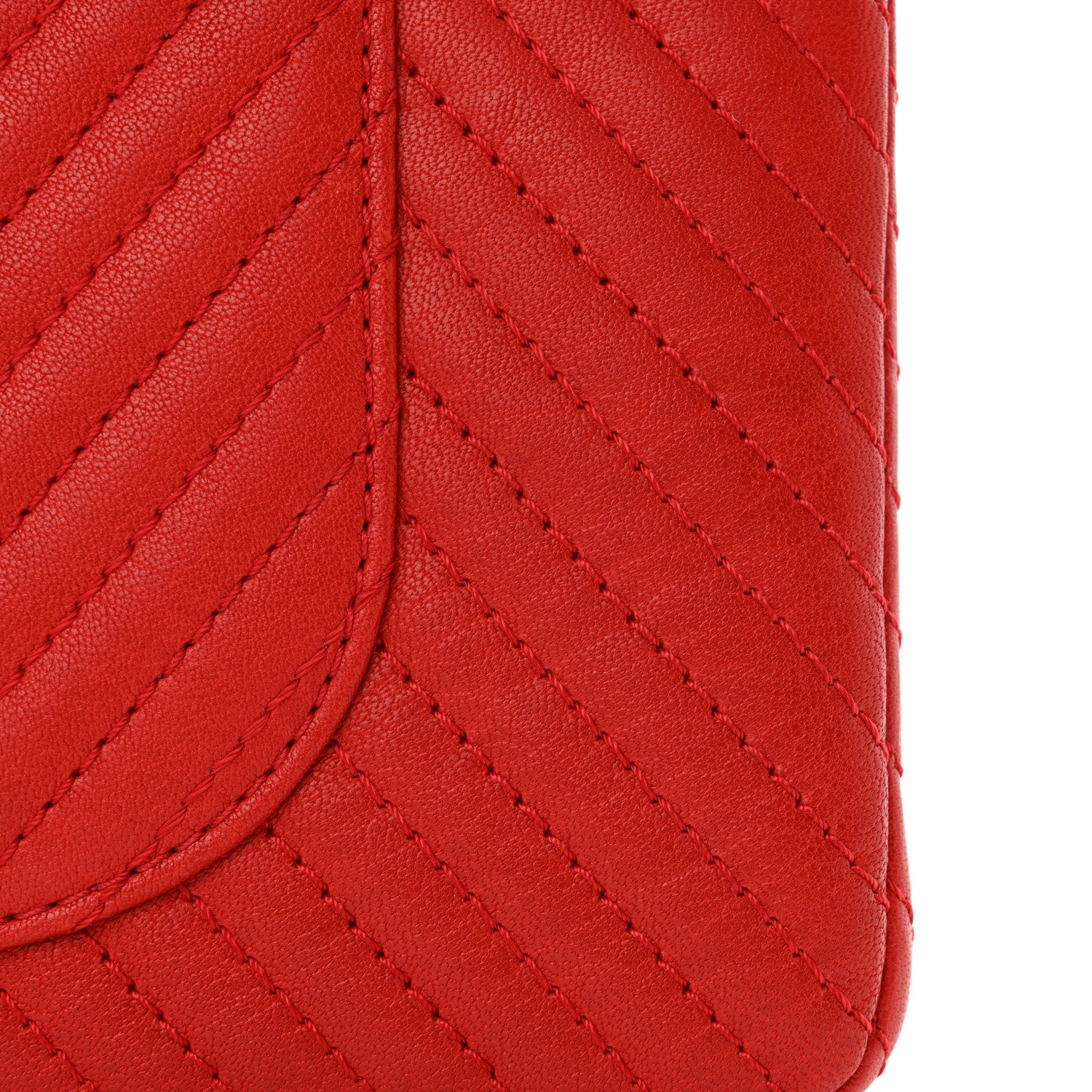 Chanel Sheepskin Chevron Quilted 2.55 Reissue 226 Flap Red 14 of 14