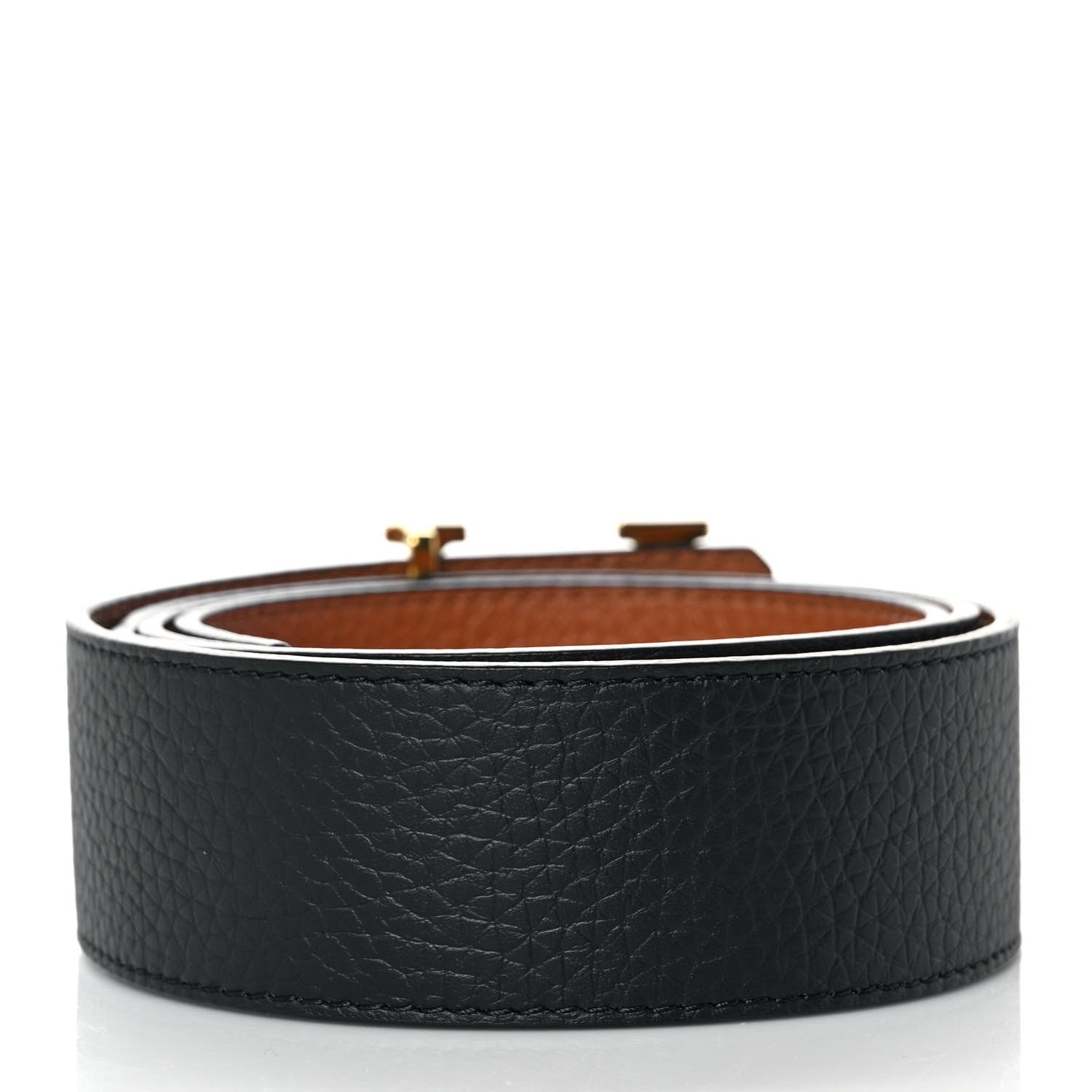 Louis Vuitton Calfskin 30mm LV Initiales Belt 100 40 Black 2 of 4