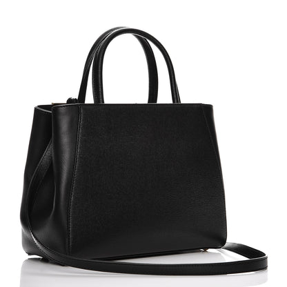 Fendi Vitello Elite Petite 2Jours Tote Black 4 of 9