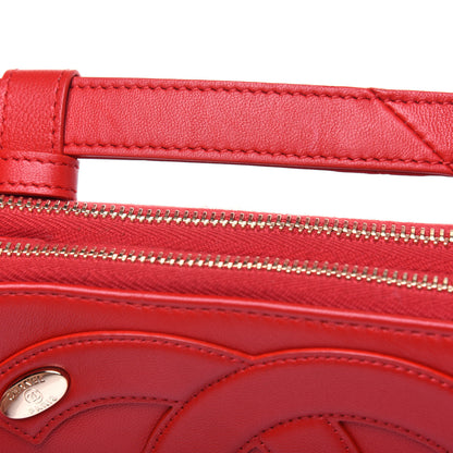 Chanel Lambskin CC Mania Waist Belt Bag Red 11 of 15