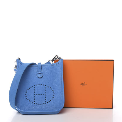 Hermes Taurillon Clemence Evelyne TPM Bleu Zanzibar 11 of 11