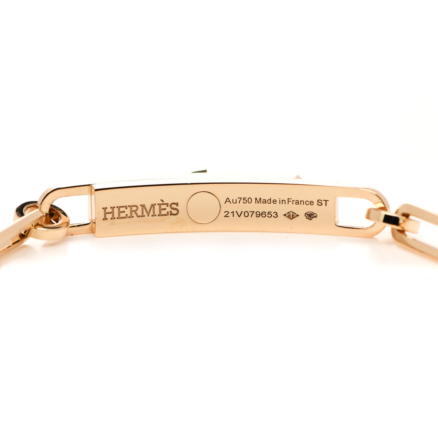 18K Yellow Gold Diamond Pave PM Kelly Chaine Bracelet ST