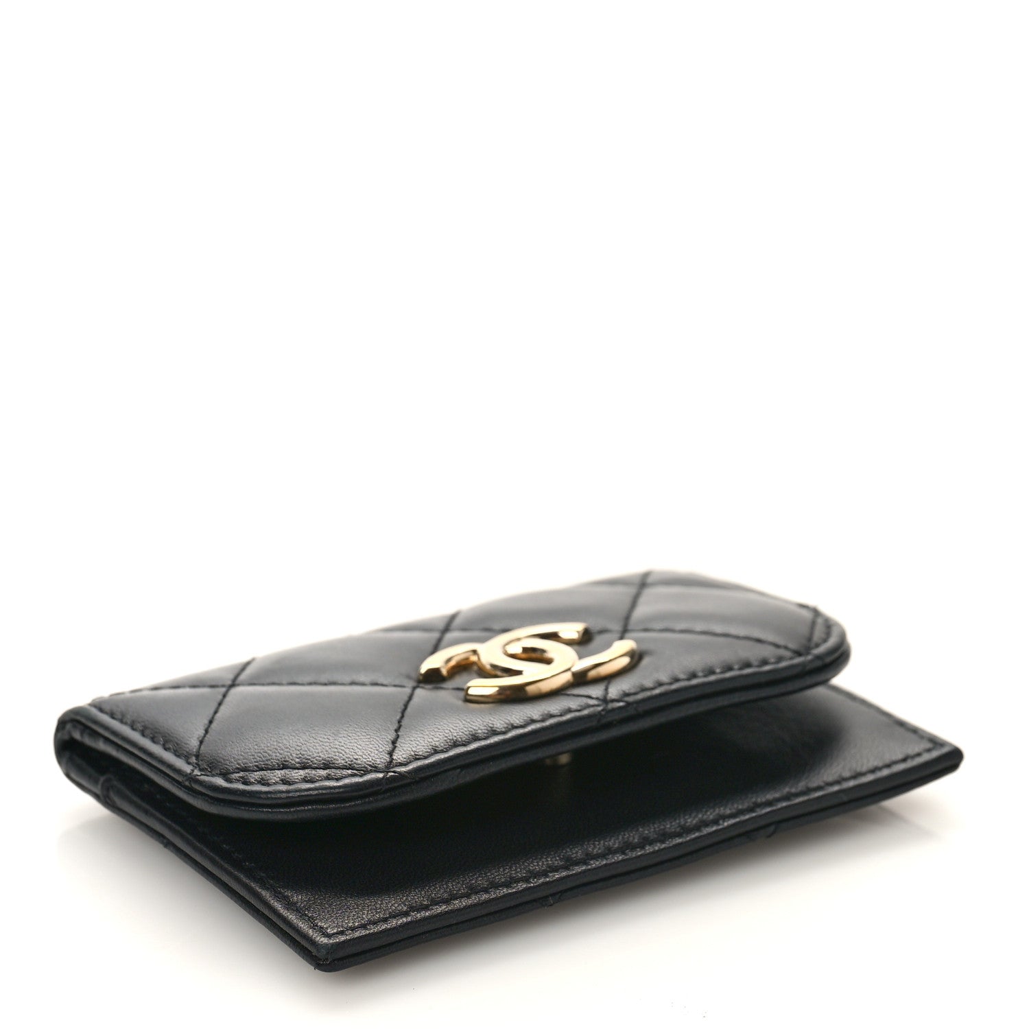 Chanel Lambskin Quilted Flap Waist Bag Insert Black 4 of 8