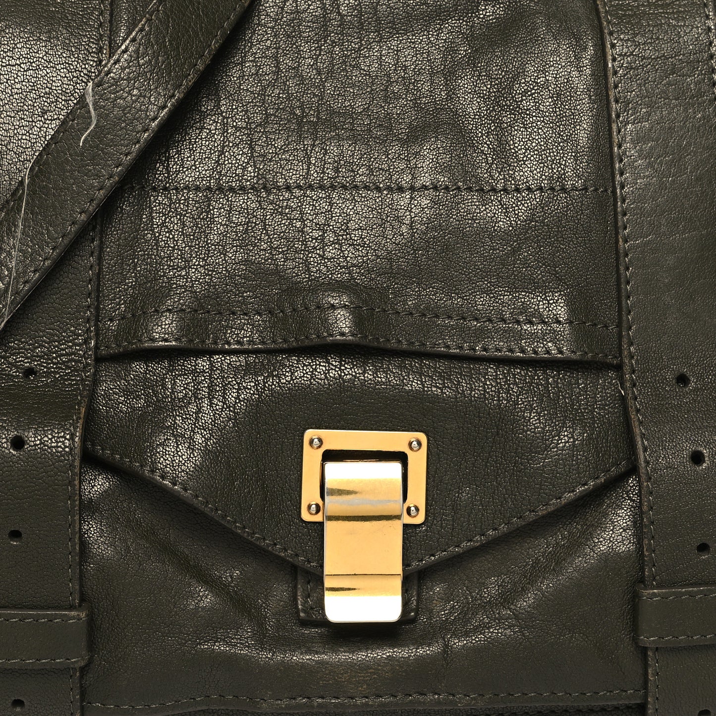 Lambskin Medium PS1 Satchel Military