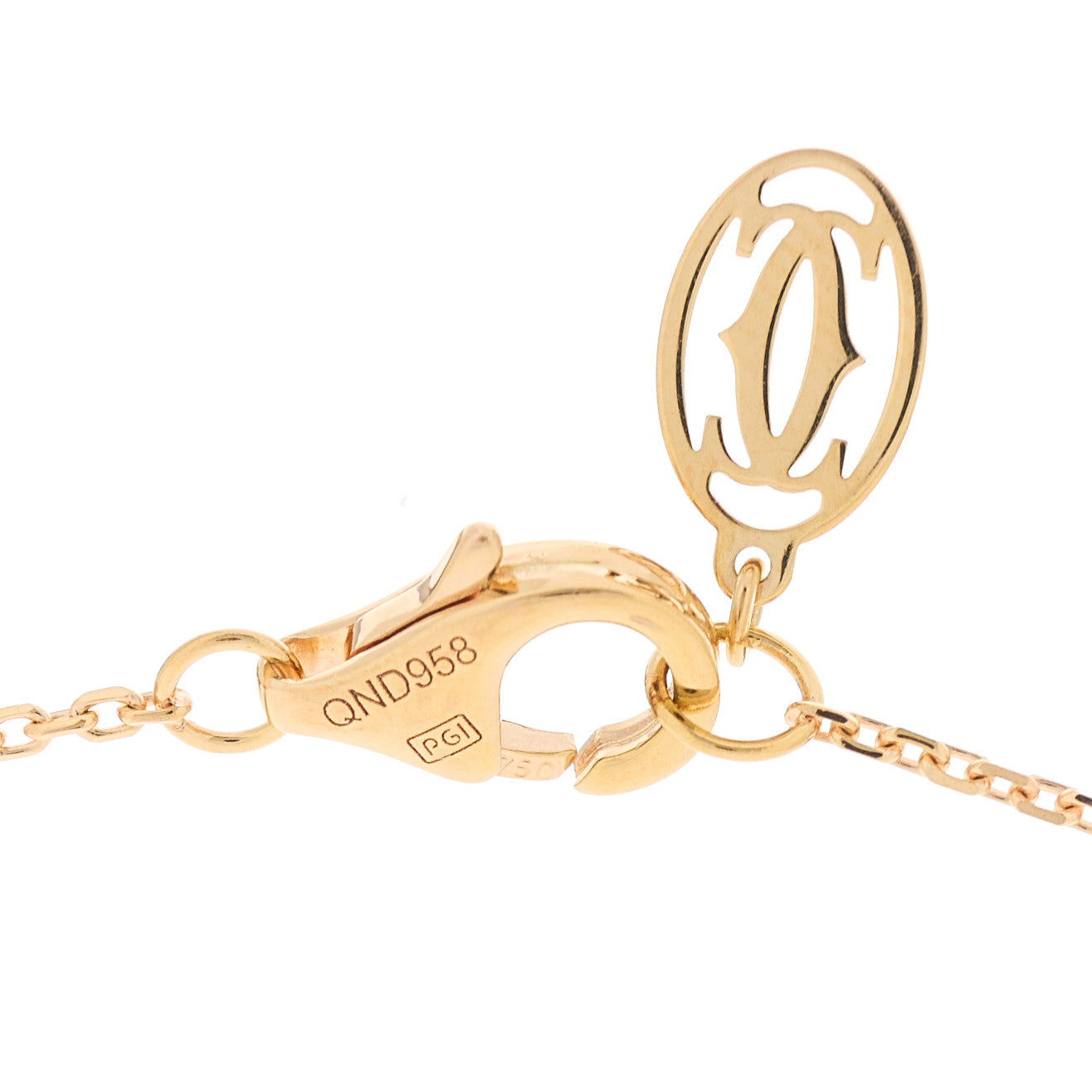 18K Pink Gold Diamond XS D'Amour Pendant Necklace
