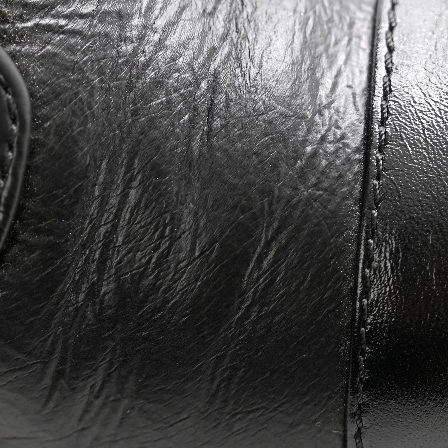 Chanel Shiny Goatskin Calfskin Quilted Lace Up Combat Boots 37 Black 9 of 11