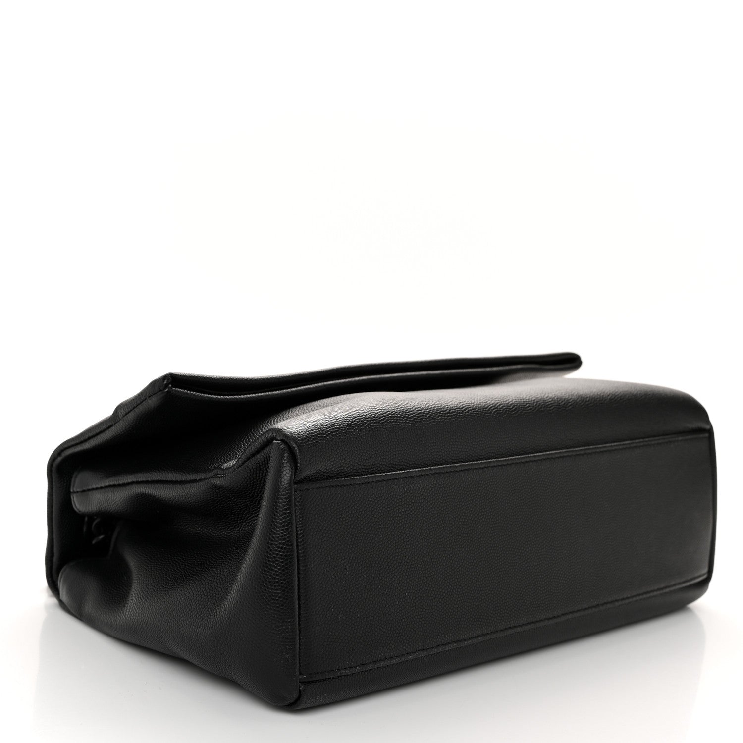 Saint Laurent Grain De Poudre Medium West Hollywood Monogram Fold-Over Black 4 of 10