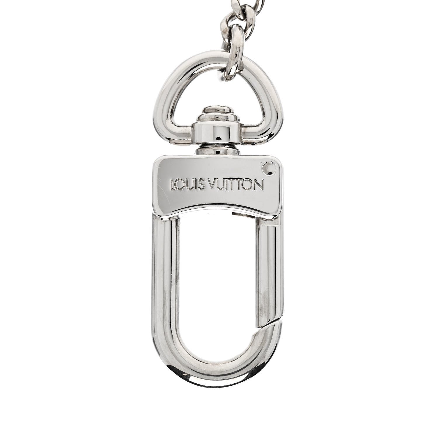 Louis Vuitton Pochette Extender Key Ring Chain Silver 4 of 4