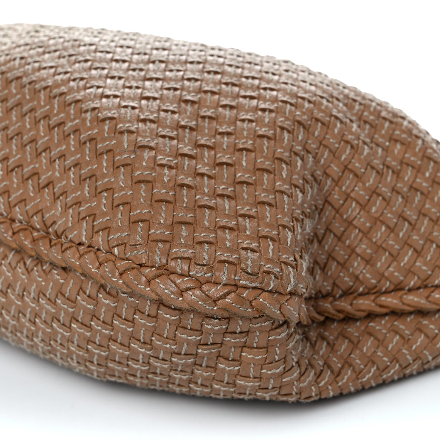 Bottega Veneta Nappa Stitched Intrecciato Medium Veneta Hobo Maple Sapphire 9 of 12