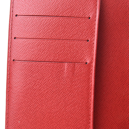 Louis Vuitton Damier Ebene Koala Small Ring Agenda Cover Red 8 of 9