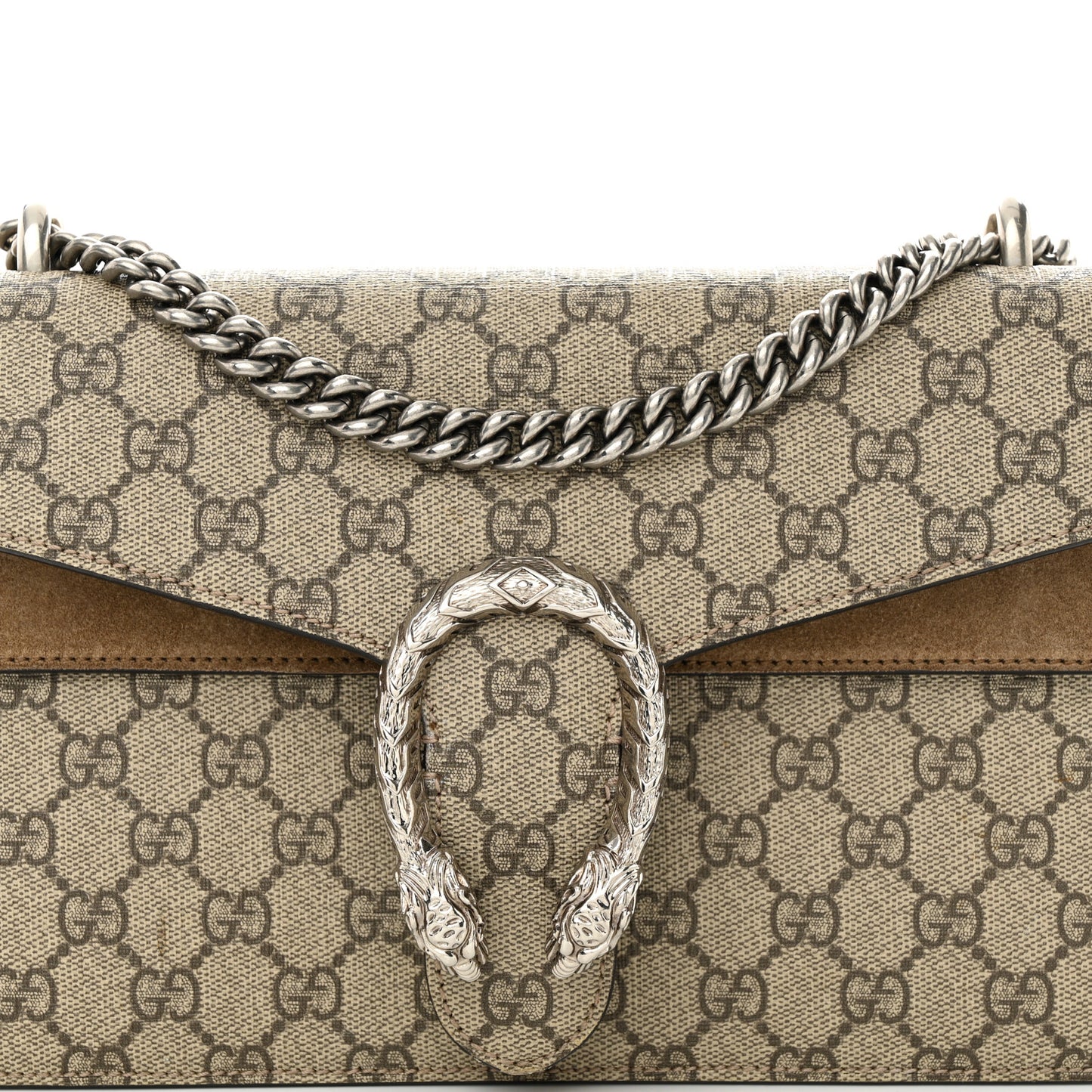 GG Supreme Monogram Small Dionysus Shoulder Bag Taupe