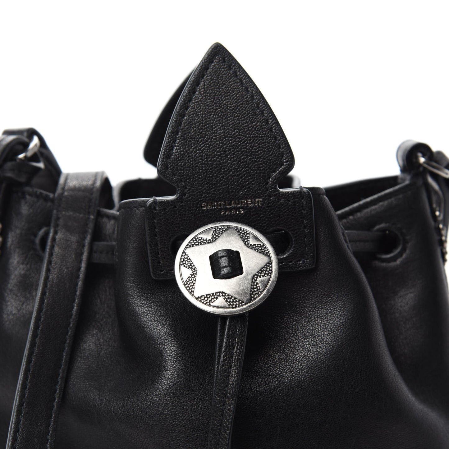 Calfskin Small Anja Bucket Black