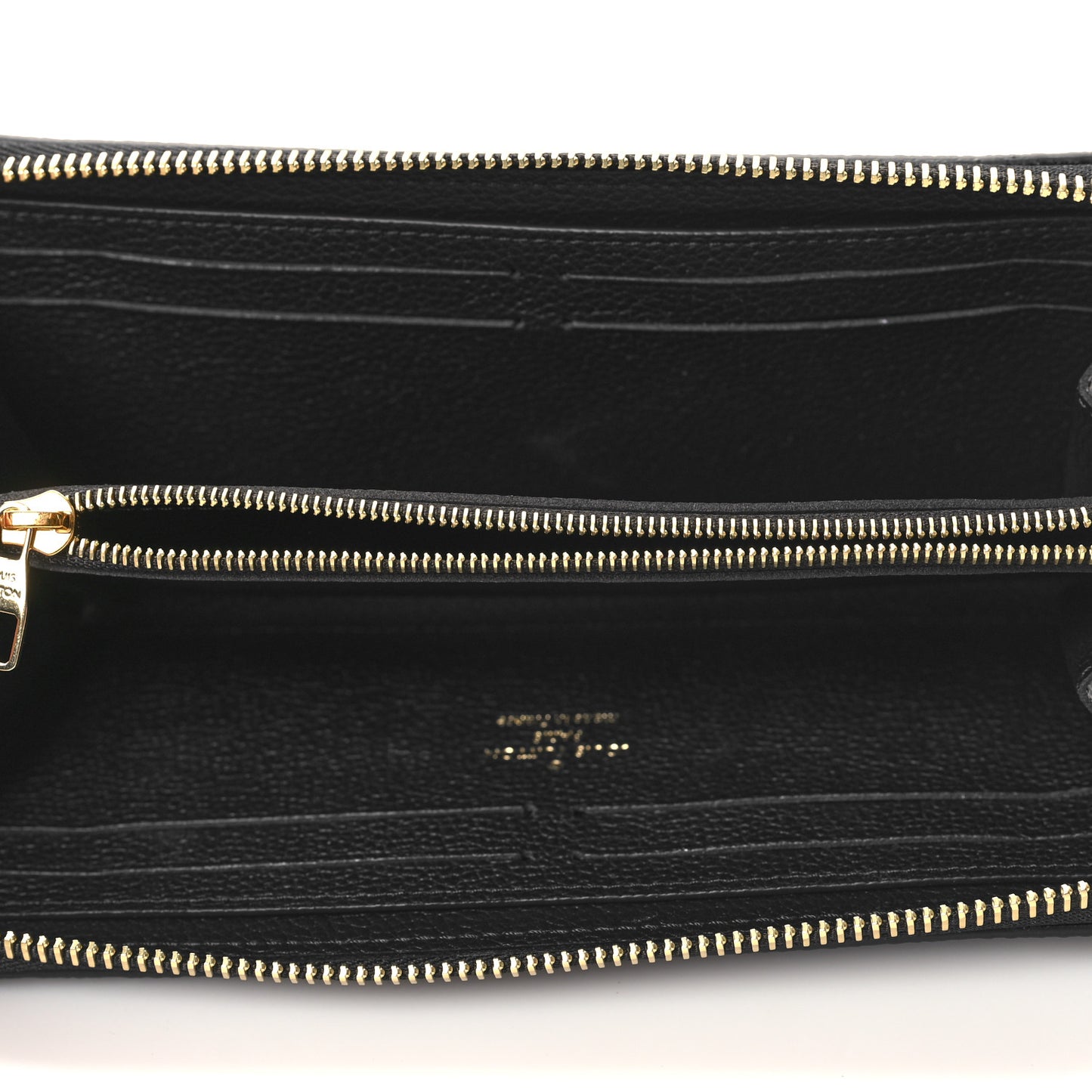 Empreinte Monogram Giant Clemence Wallet Black Beige