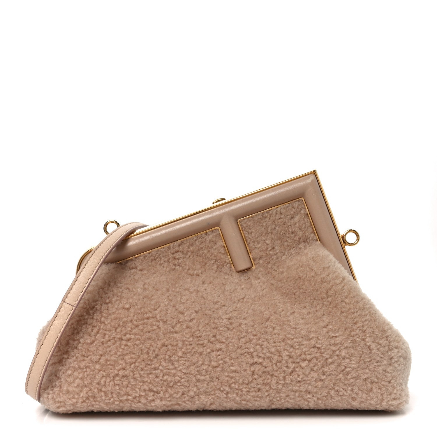 Fendi Shearling Small Fendi First Rosa Plaster 1 of 10