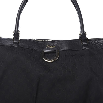 Gucci Monogram D Gold Tote Black 7 of 13