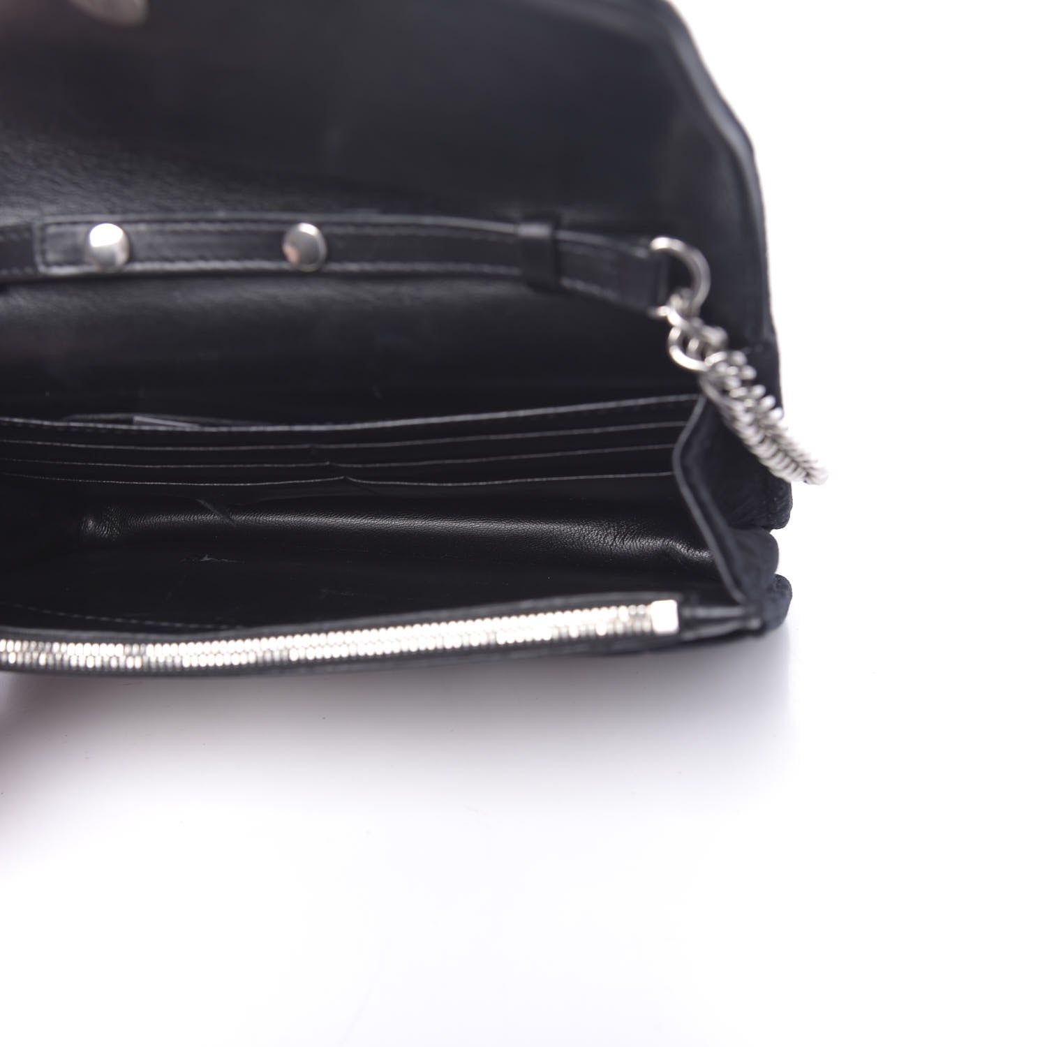 Balenciaga Velvet Crystal I Love Paris BB Wallet On Chain Black 5 of 16