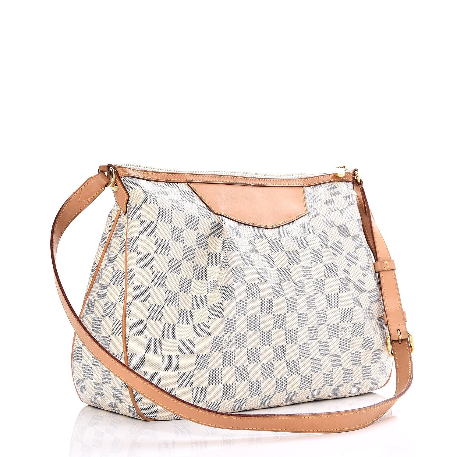Louis Vuitton Damier Azur Siracusa MM 3 of 10
