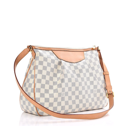 Louis Vuitton Damier Azur Siracusa MM 3 of 10