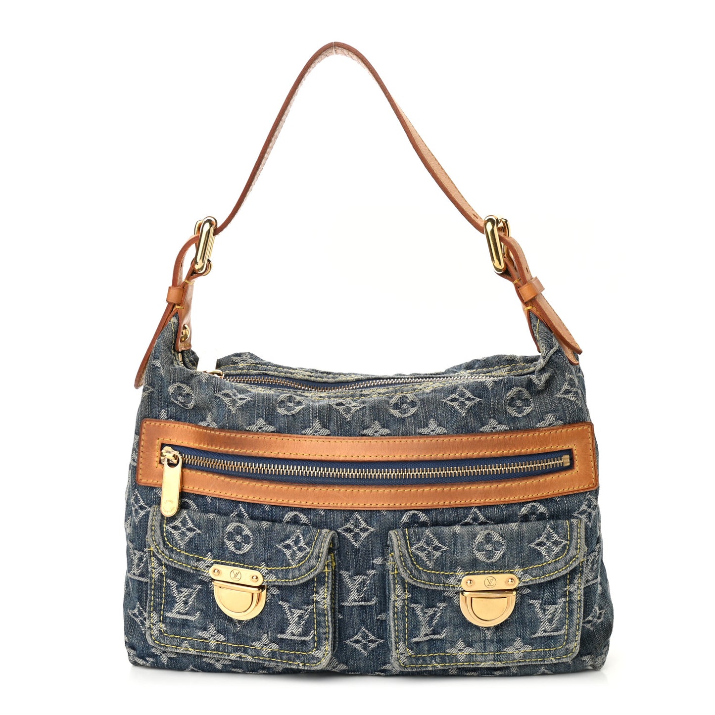Monogram Denim Baggy PM Blue