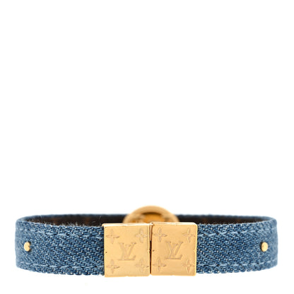 Louis Vuitton Monogram LV Circle Reversible Bracelet 17 Denim 5 of 8