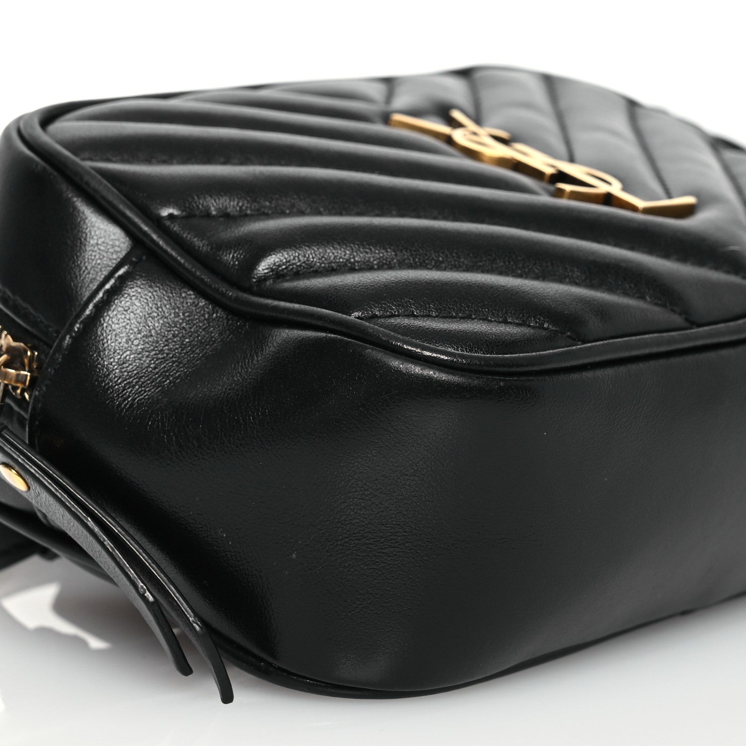 Saint Laurent Calfskin Matelasse Monogram Lou Belt Bag Black 10 of 16