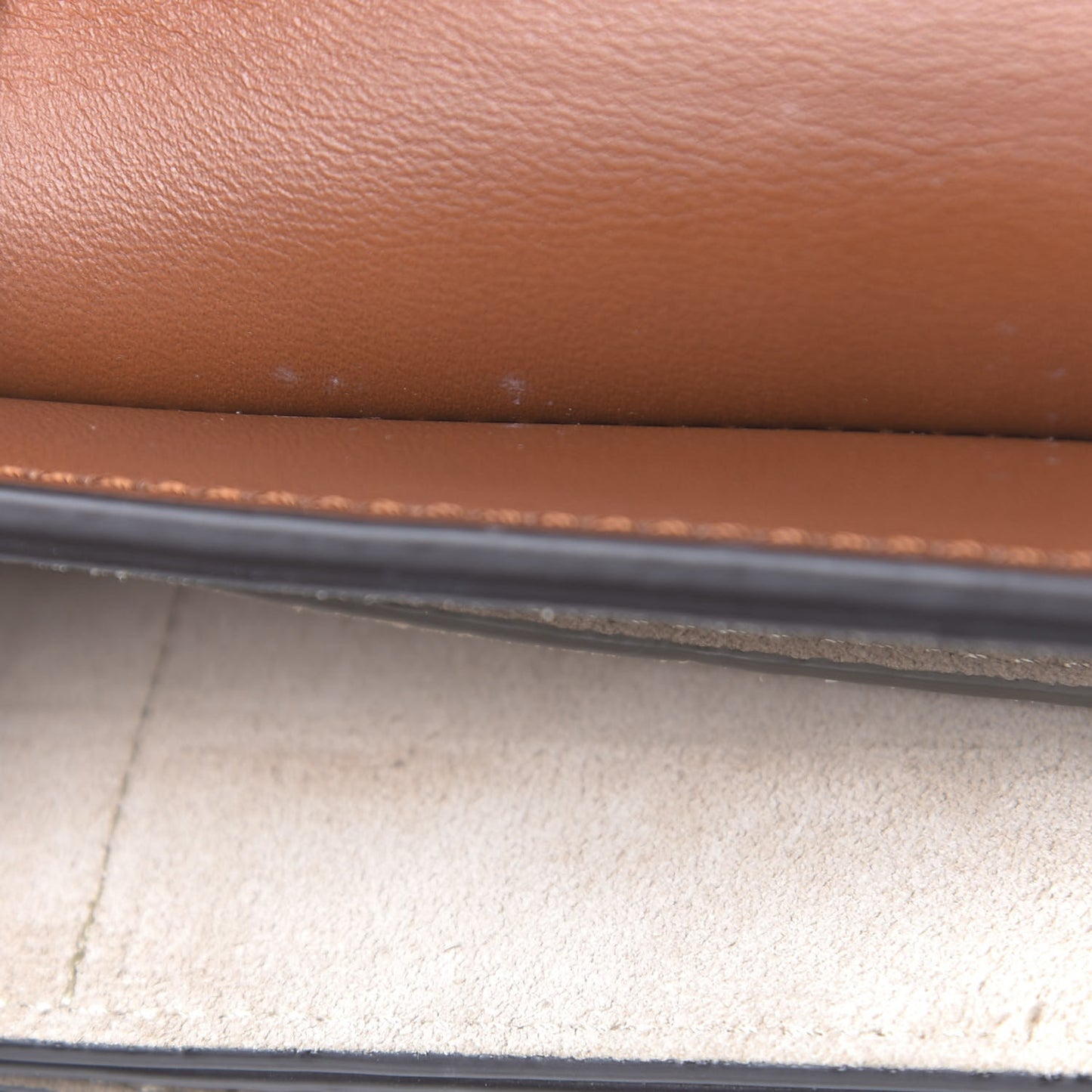 Suede Calfskin Small Faye Shoulder Bag Tobacco