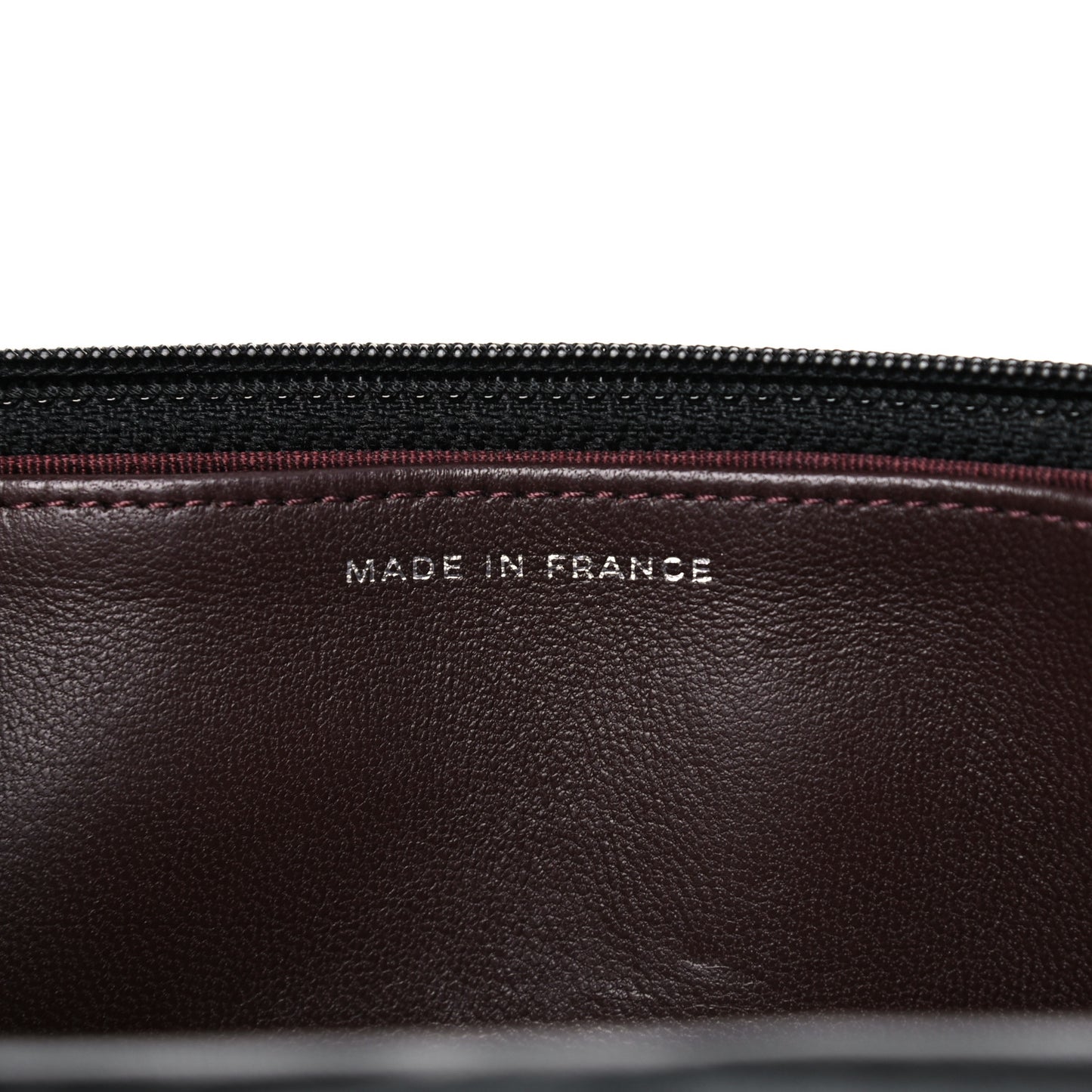 Lambskin Quilted Wallet On Chain WOC Black