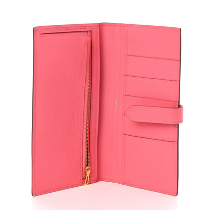 Hermes Epsom Bearn Gusset Wallet Rose Azalee 6 of 6