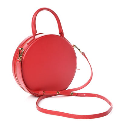 Mansur Gavriel Calfskin Circle Crossbody Bag Flamma 3 of 8