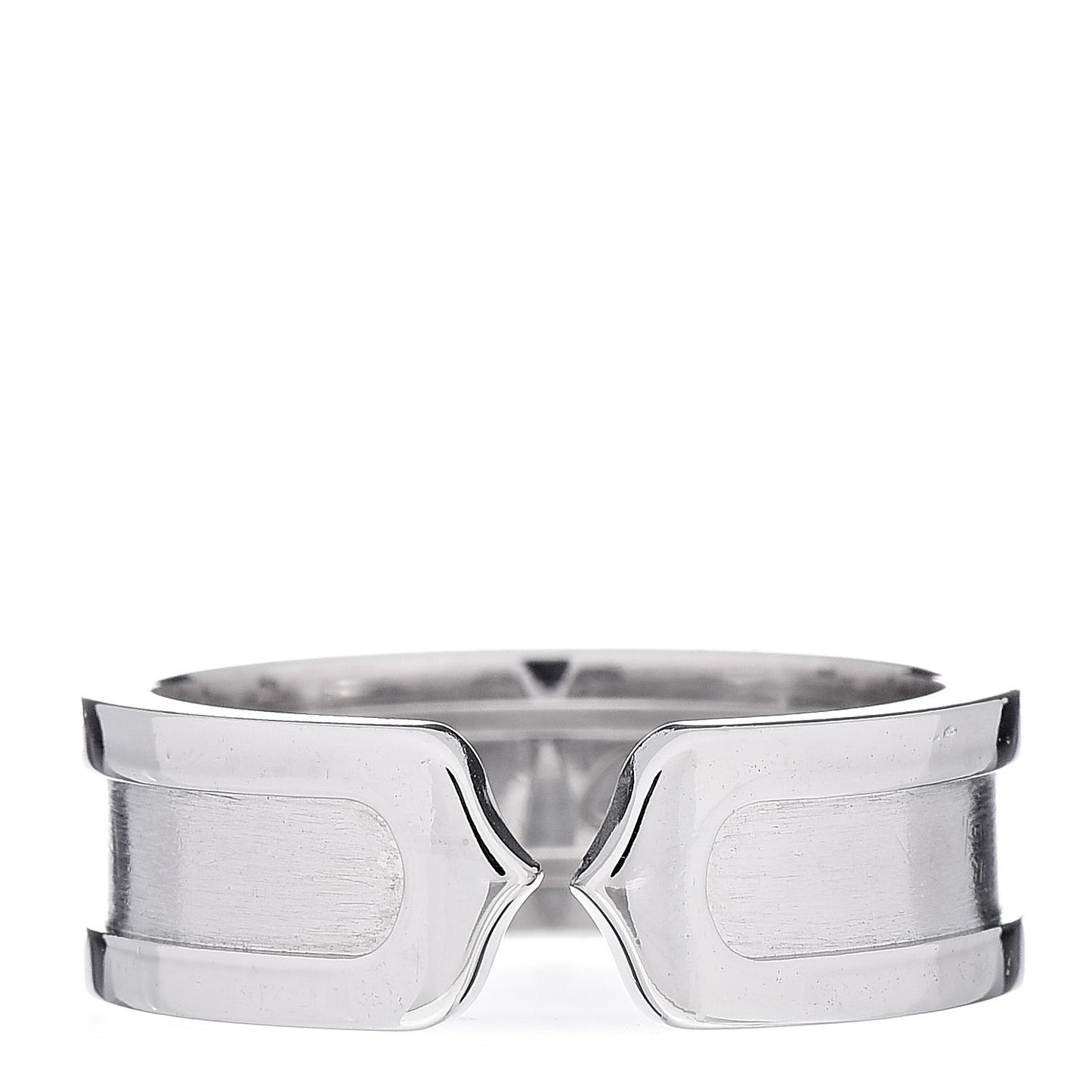 18K White Gold 6.5mm C De Ring 53 6.5