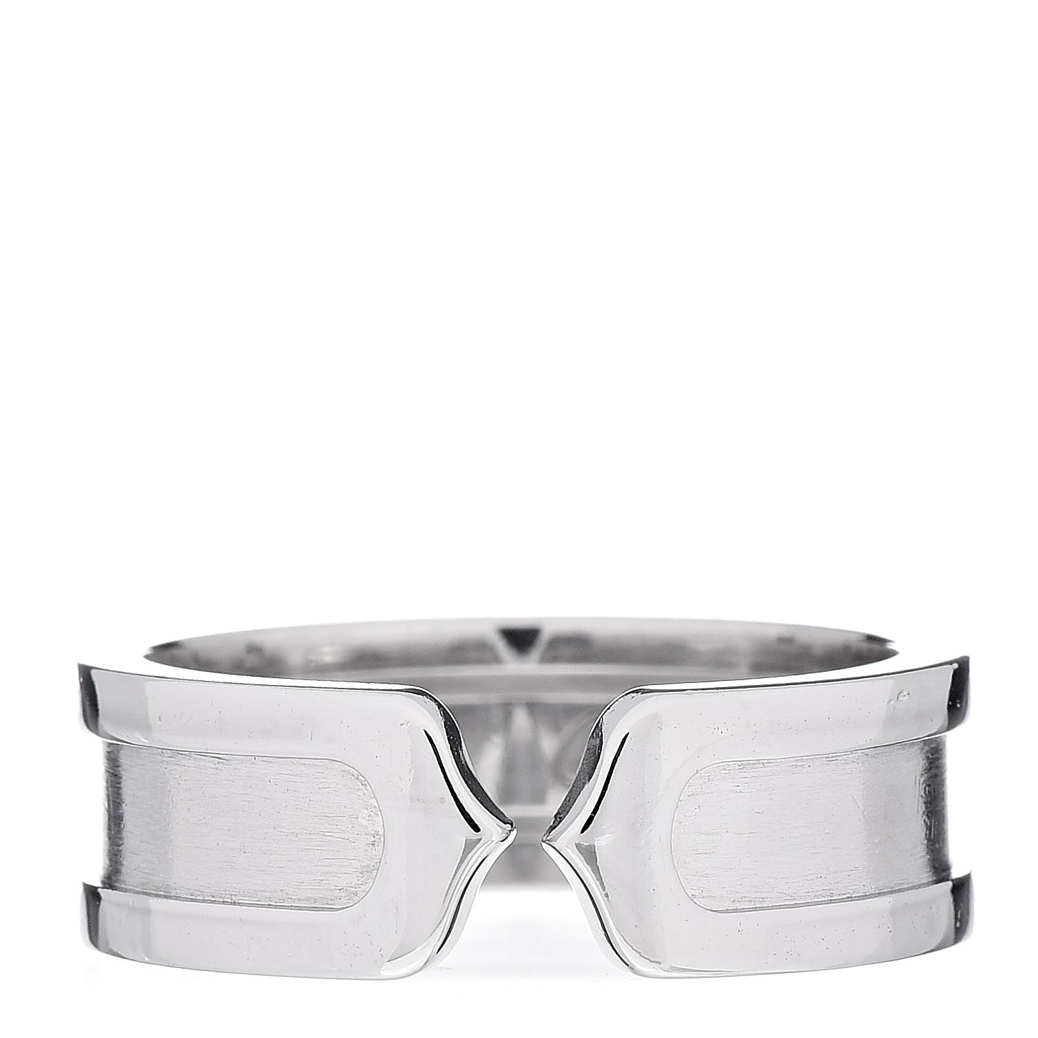 Cartier 18K White Gold 6.5mm C De Ring 53 6.5 1 of 6