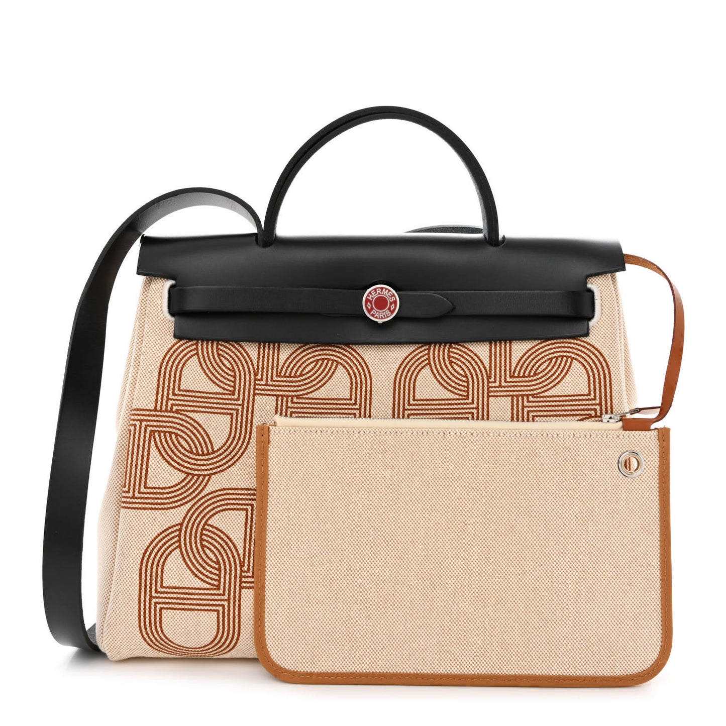H Plume Canvas Vache Hunter Horseshoe Laque Circuit 24 Herbag Zip Retourne 31 Black Naturel Ecru