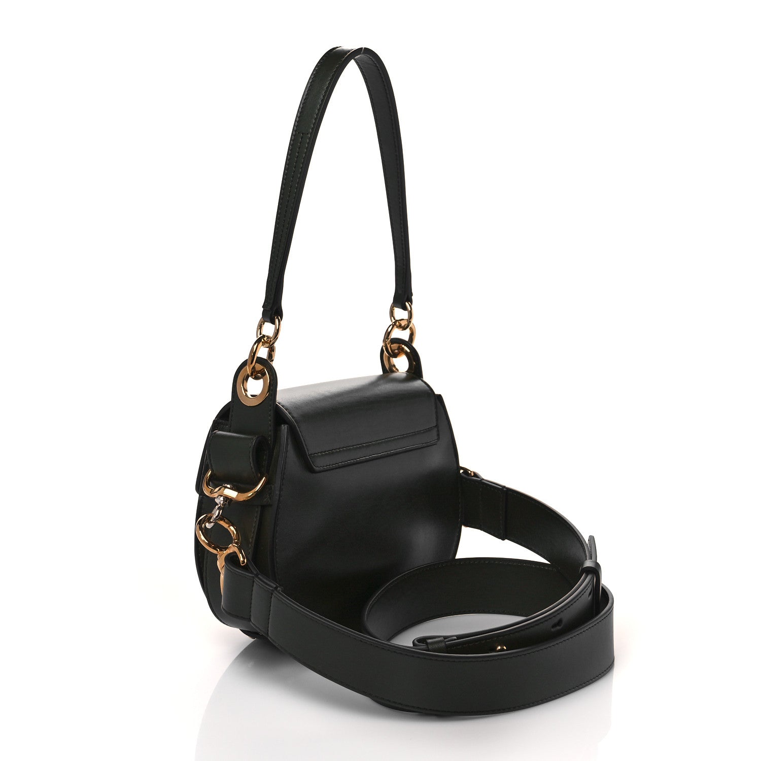 Chloe Calfskin Suede Small Tess Bag Deep Forest 3 of 10