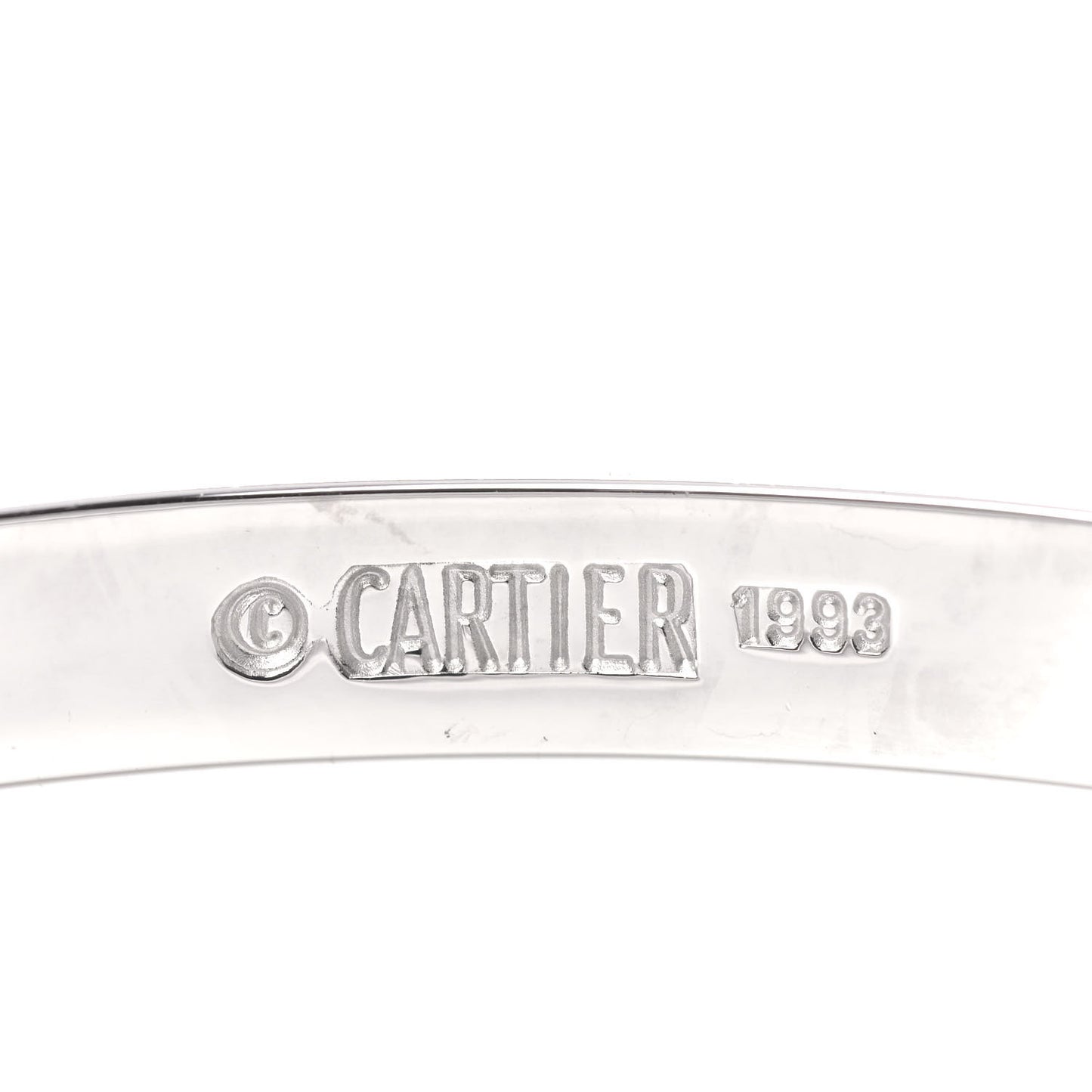 18K White Gold LOVE Bracelet 16