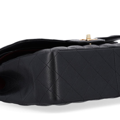 Chanel Caviar Quilted Jumbo Double Flap Black 8 of 9