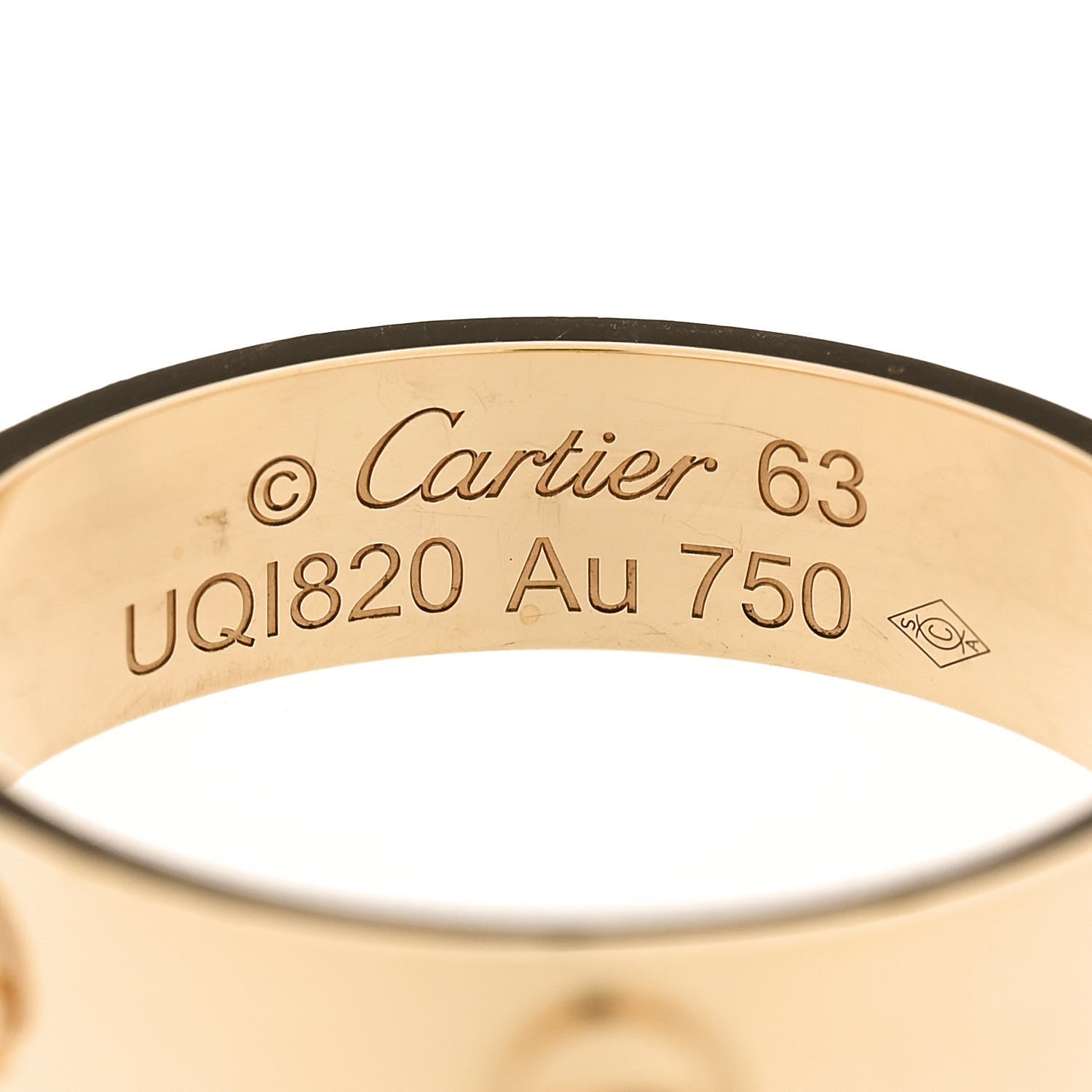 Cartier 18K Yellow Gold 5.5mm LOVE Ring 63 10.25 4 of 4