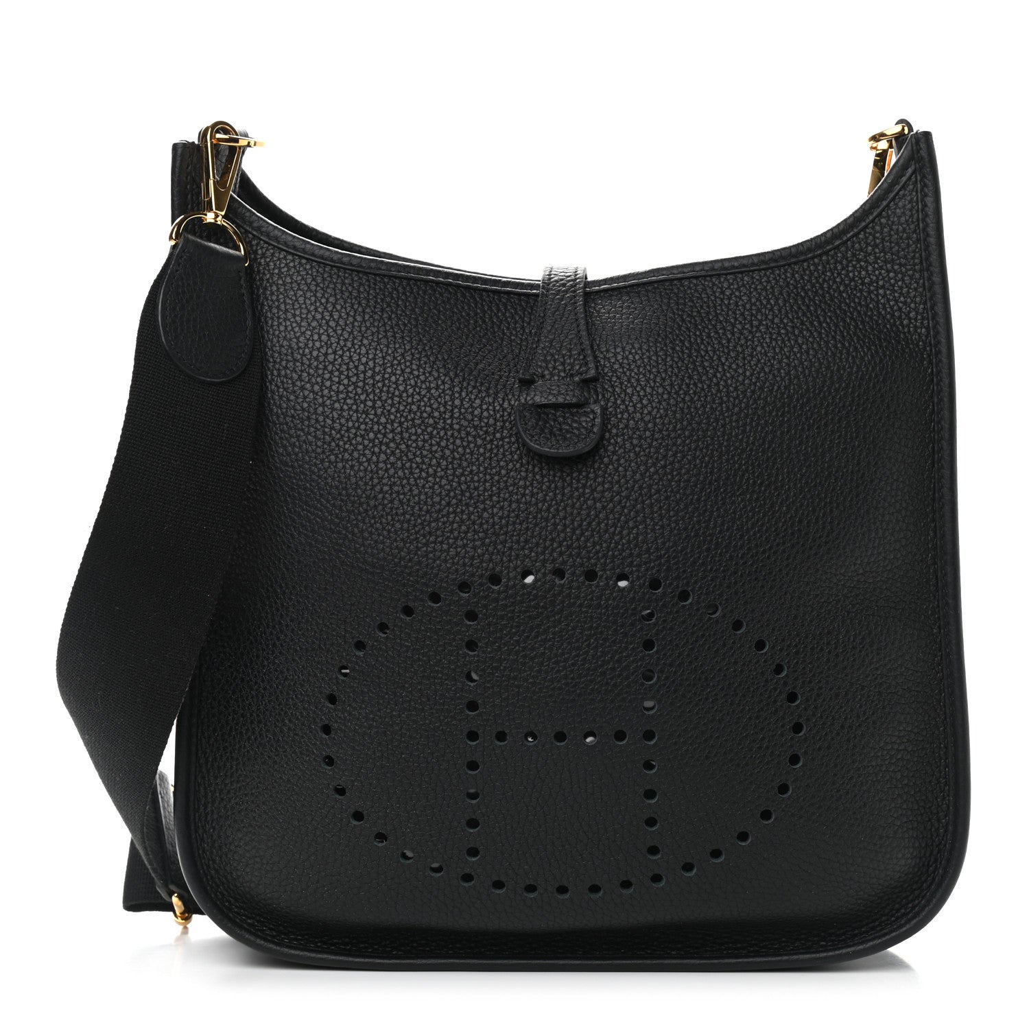 Hermes Taurillon Clemence Evelyne III PM Black 1 of 9