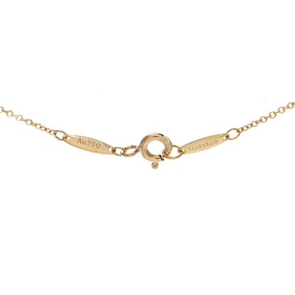 Tiffany 18K Yellow Gold Diamond .12ct Elsa Peretti Diamonds by the Yard Pendant Necklace 4 of 5