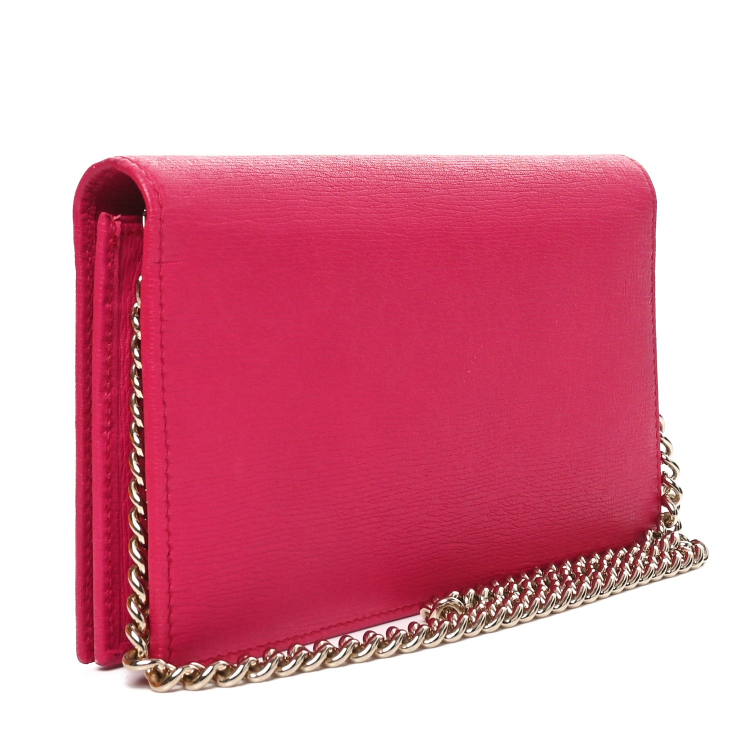 Gucci Textured Calfskin Medium Betty Chain Wallet Blossom 3 of 11