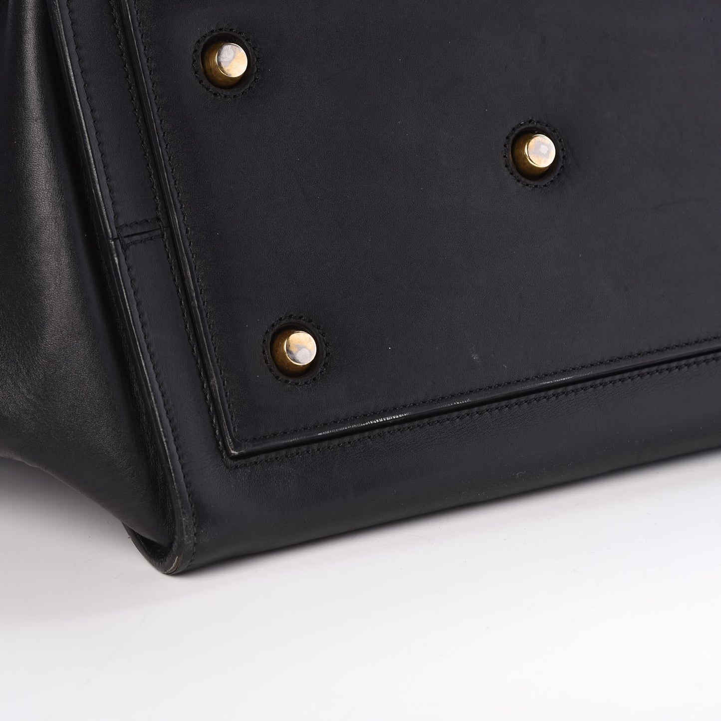 Smooth Calfskin Small Tie Knot Tote Black