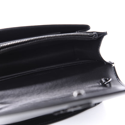 Saint Laurent Calfskin Monogram Sunset Chain Wallet Black 5 of 9