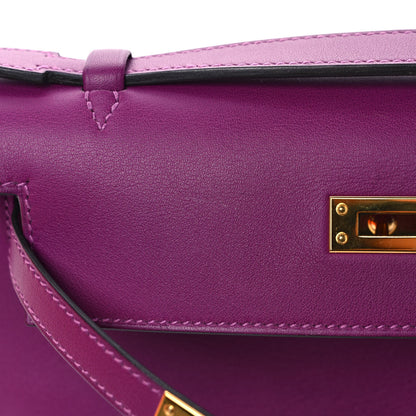 Hermes Swift Kelly Pochette Clutch Anemone 8 of 13