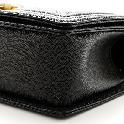 Chanel Caviar Quilted Medium Boy Flap Black 10 of 10