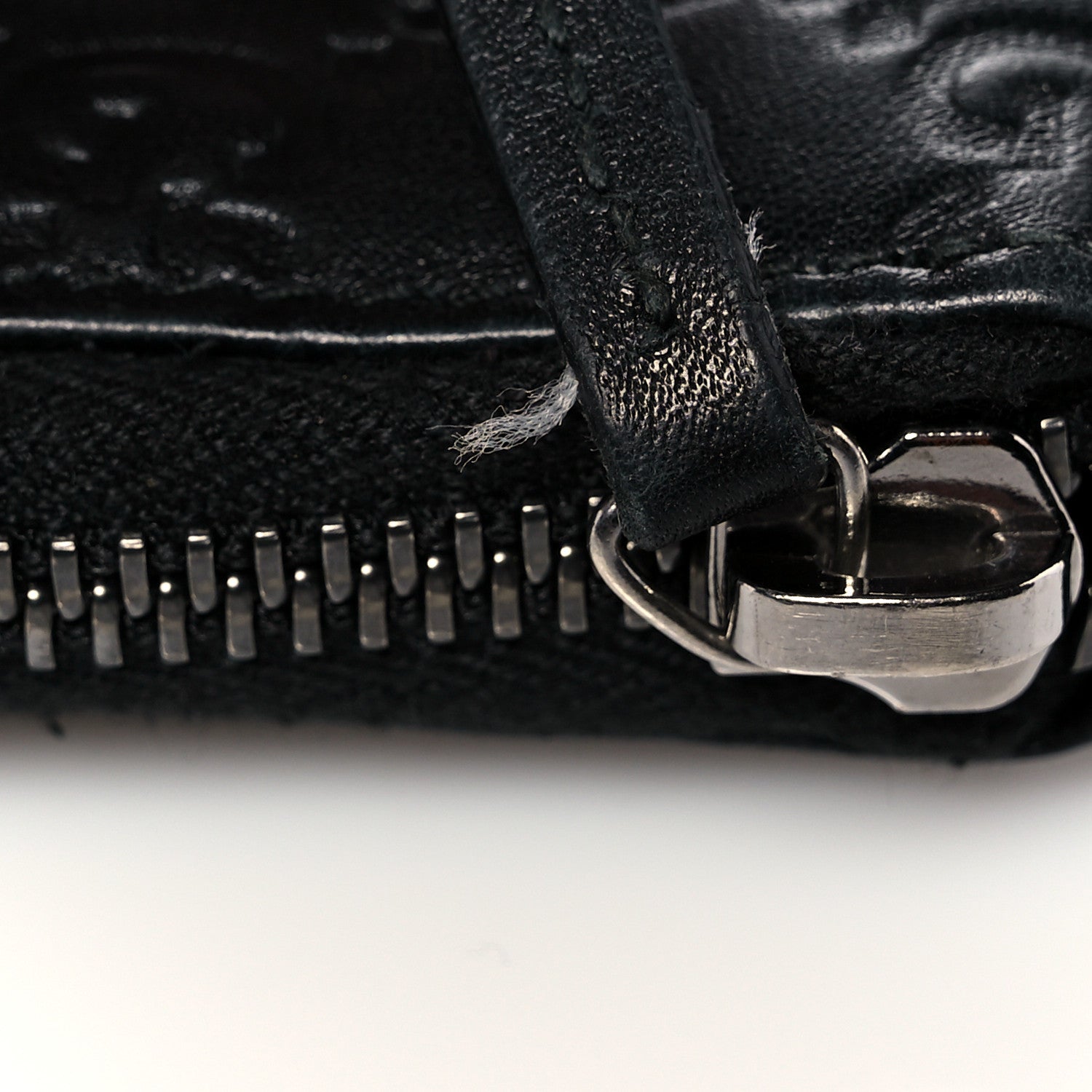 Gucci Guccissima Signature Zip Around Organizer Wallet Black 14 of 14