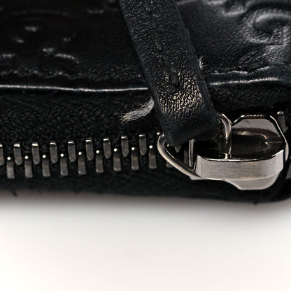 Gucci Guccissima Signature Zip Around Organizer Wallet Black 14 of 14