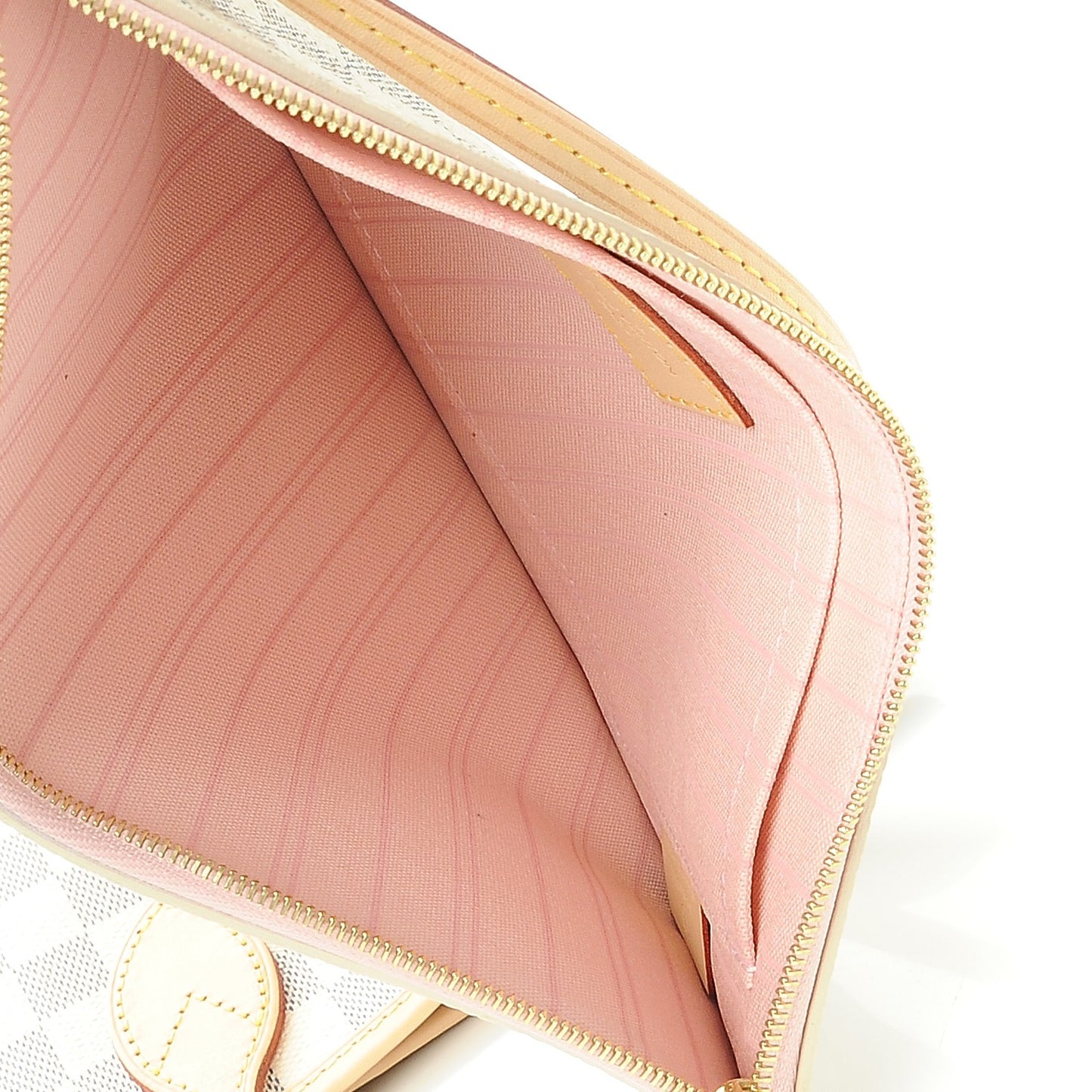 Damier Azur Neo Neverfull MM Rose Ballerine