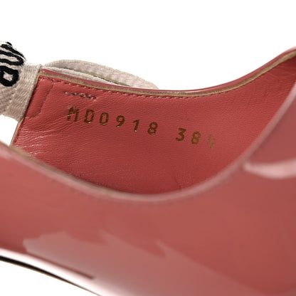 Christian Dior Patent Ribbon J'Adior Slingback 100mm Pumps 38.5 Pink 8 of 10