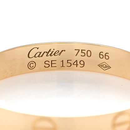 Cartier 18K Yellow Gold 3.5mm LOVE Wedding Band Ring 66 11.5 4 of 5